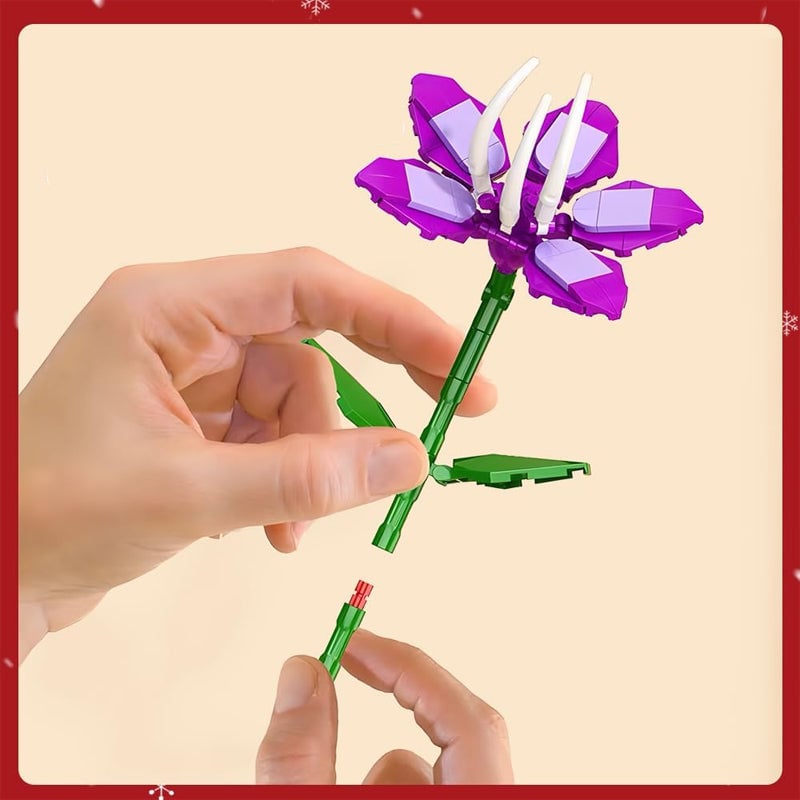 Vivolux | Blumenstrauß Bauklötze Weihnachts Adventskalender Set - Weihnachtsgeschenk