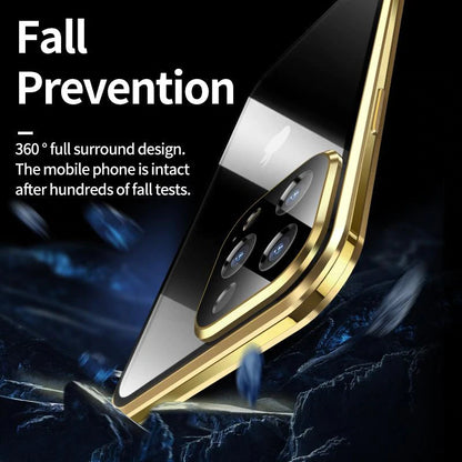 Vivolux | Magnetisches gehärtetes Glas doppelseitig geeignet für iPhone