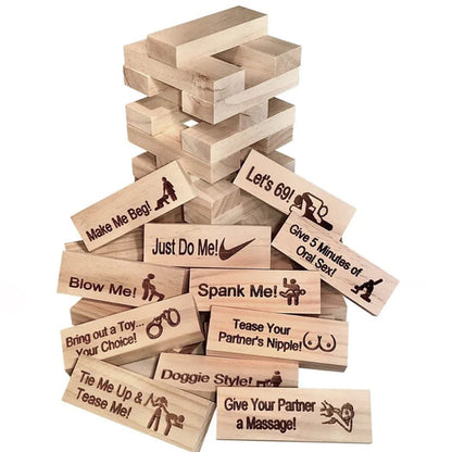 Super Naughty Block Tower Jenga Spiel