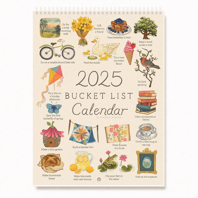 2025 Bucket List Kalender