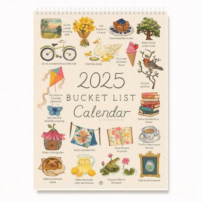 2025 Bucket List Kalender