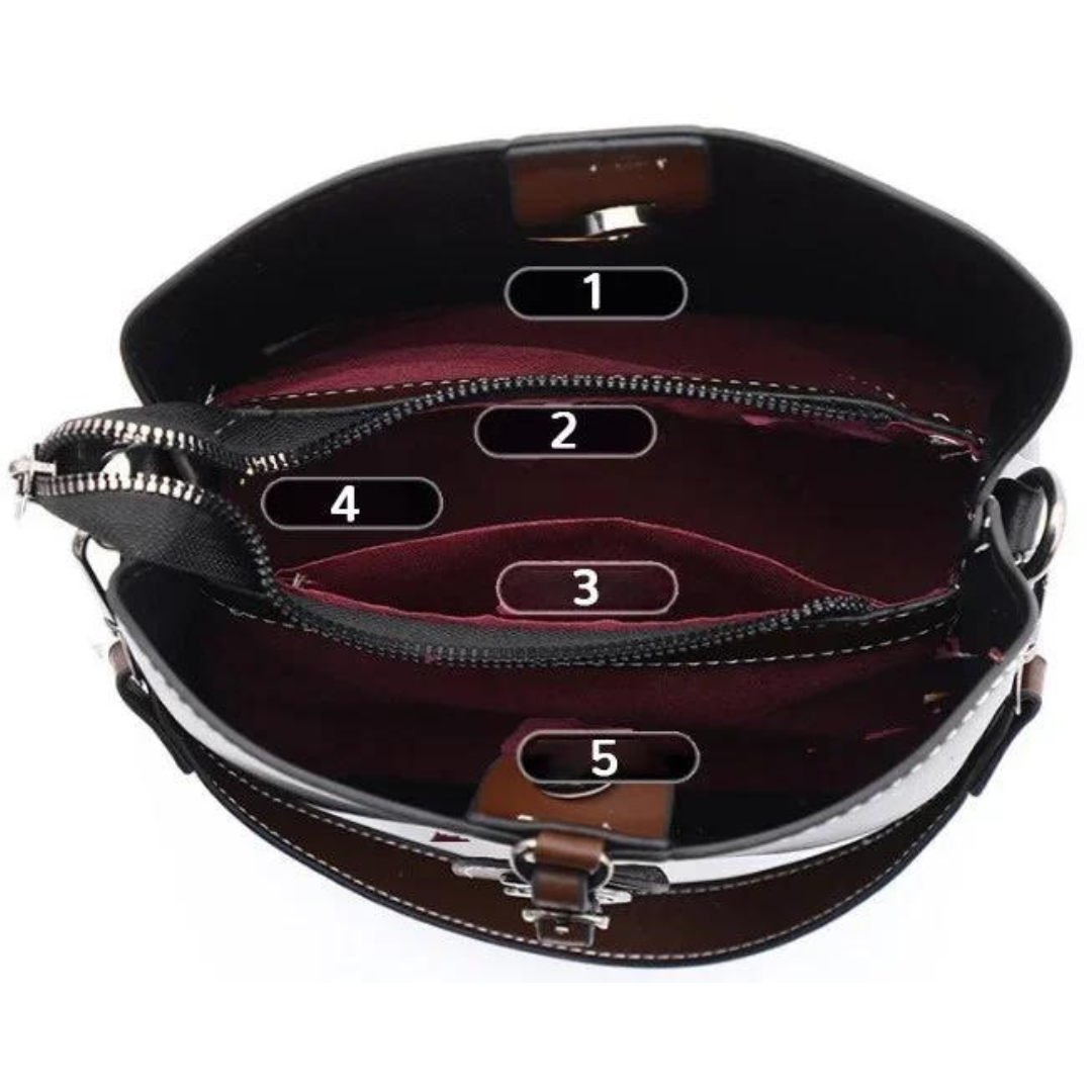 Vivolux | ShoulderBag: Echtes Leder Nische Damen Umhängetasche
