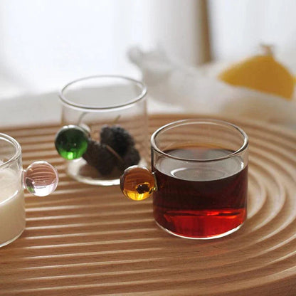 Vivolux | Behandelte Espresso -Glasbecher -Set Von 2