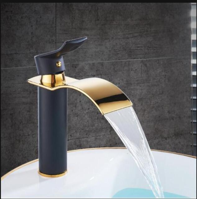Vivolux | Waschtischarmatur Wasserfallarmatur Messing Waschtischarmatur Mischbatterie