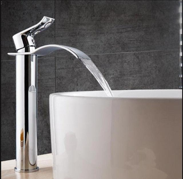 Vivolux | Waschtischarmatur Wasserfallarmatur Messing Waschtischarmatur Mischbatterie