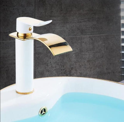 Vivolux | Waschtischarmatur Wasserfallarmatur Messing Waschtischarmatur Mischbatterie