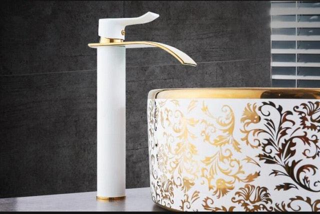 Vivolux | Waschtischarmatur Wasserfallarmatur Messing Waschtischarmatur Mischbatterie