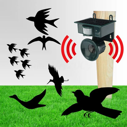 Vivolux | Vogelabwehr und Vogelscheuche mit Bewegungsmelder für den Außenbereich