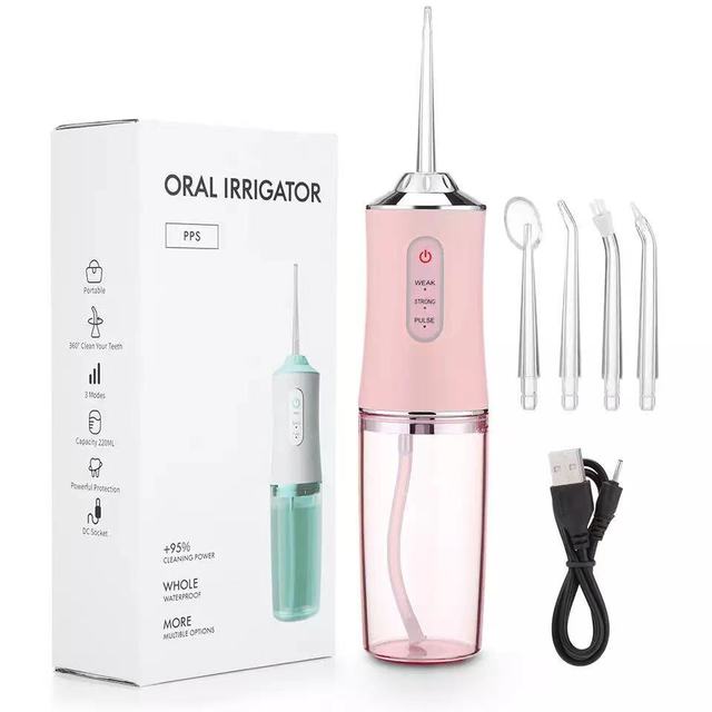 Vivolux | Wasserdichter Irrigator Dentalreiniger, kabelloser & wiederaufladbarer Wasserzahnseide