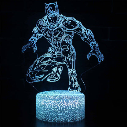 Vivolux | 3D Lampe Marvel Black Panther Furtif