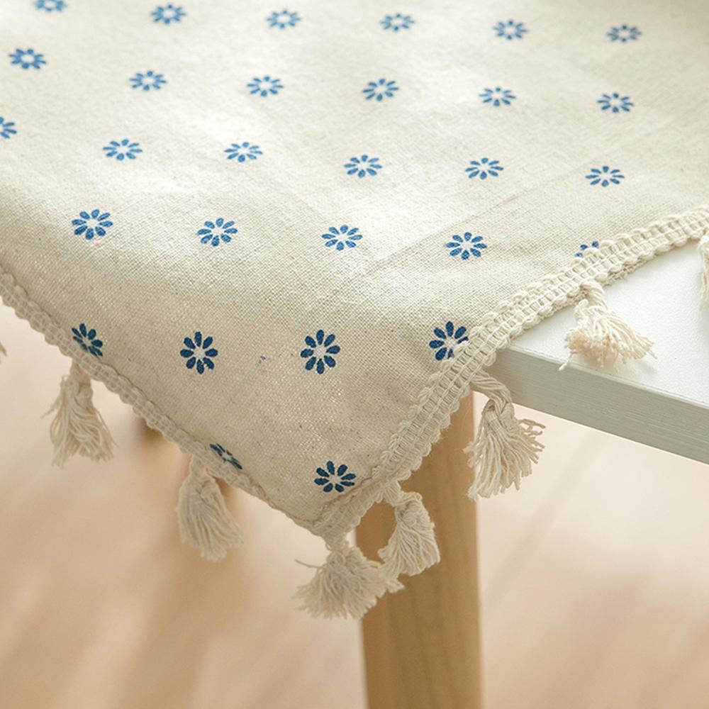 Vivolux | Blaue Gänseblümchen-Tischdecke