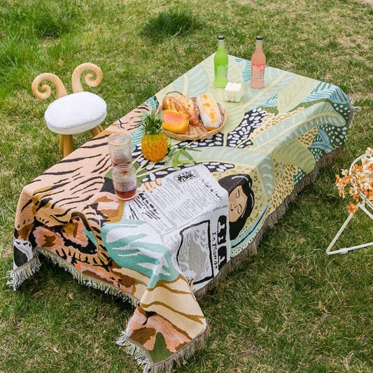 Vivolux | Boho Stil Strickdecke