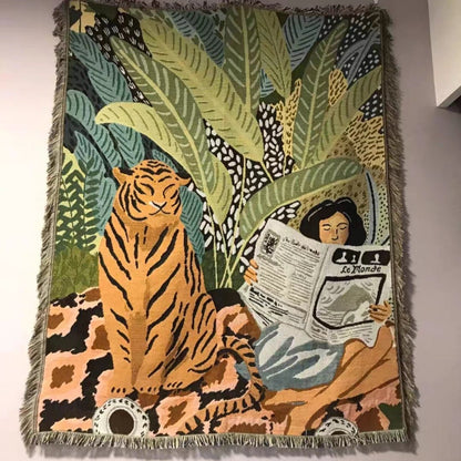 Vivolux | Boho Stil Strickdecke