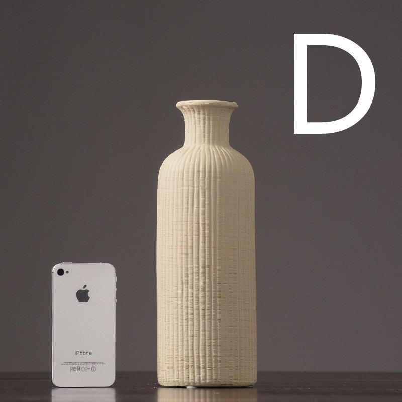 Vivolux | Braun Beige Grau Keramik Blumenvase Topf │ Wohndekoration Artikel