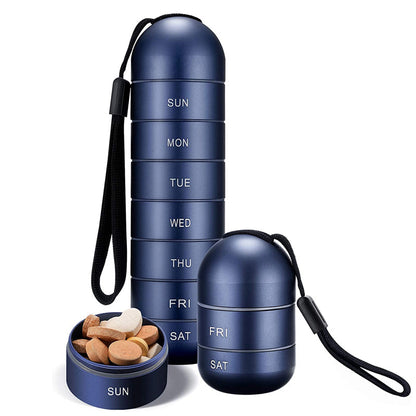 Vivolux | 7 Tage tragbare Pillendose für Reisen
