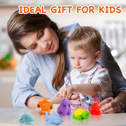 Vivolux | Badspielzeug Set Weiche Schwimmende Tierfiguren