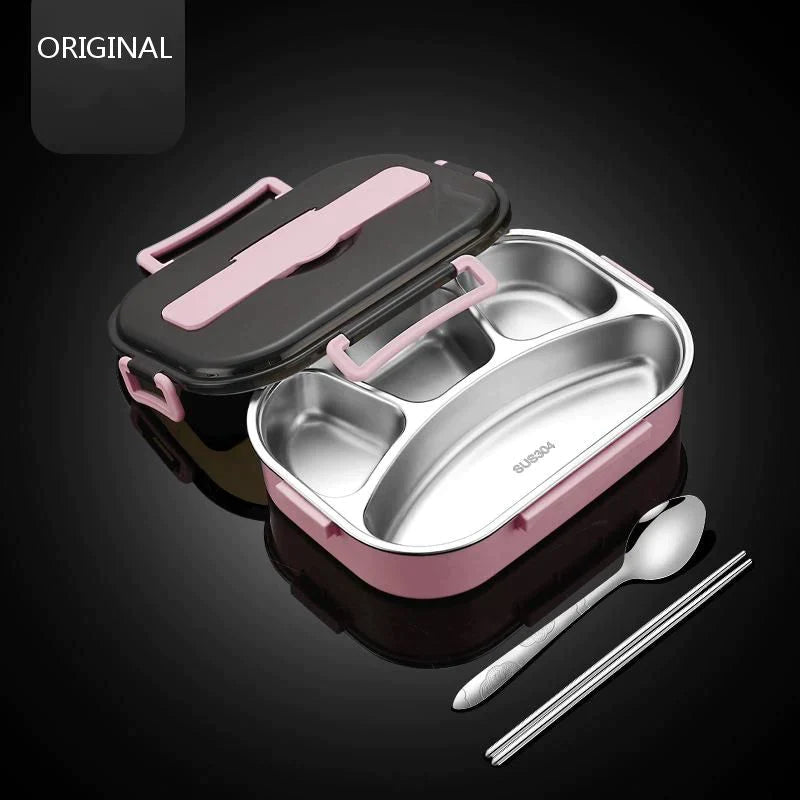 Lunchbox mit 4 Fächern, auslaufsicher