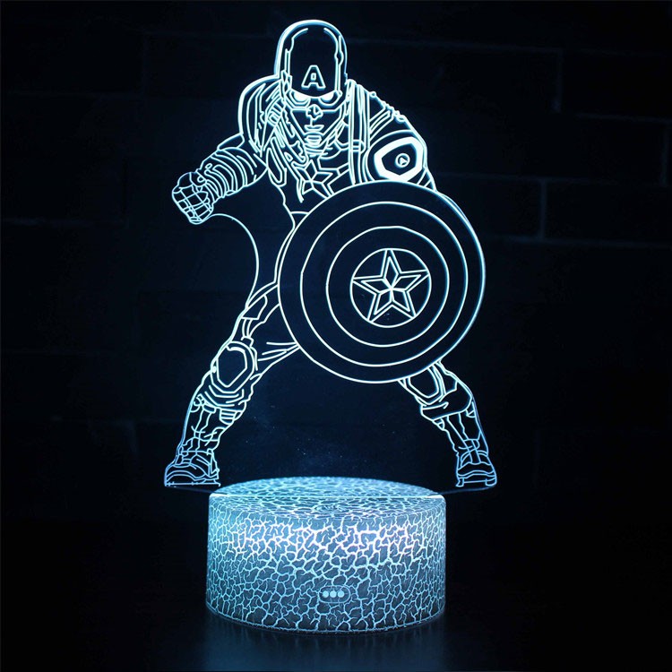 Vivolux | 3D Lampe Marvel Captain America Kampf