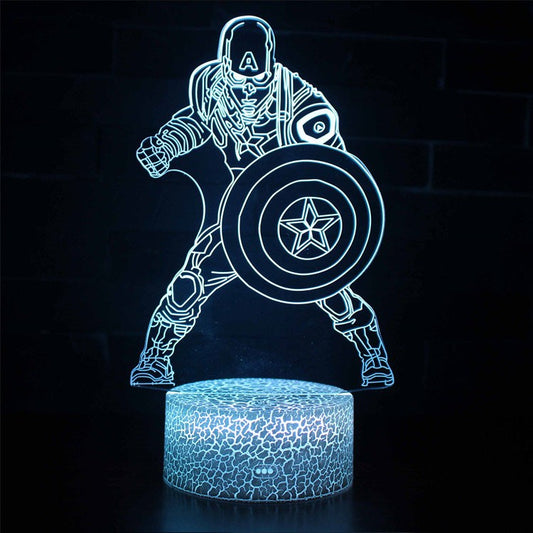 Vivolux | 3D Lampe Marvel Captain America Kampf