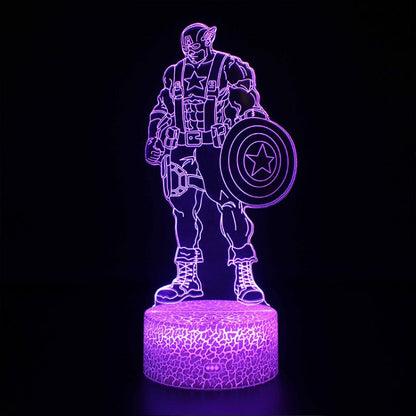 Vivolux | 3D Lampe Marvel Captain America