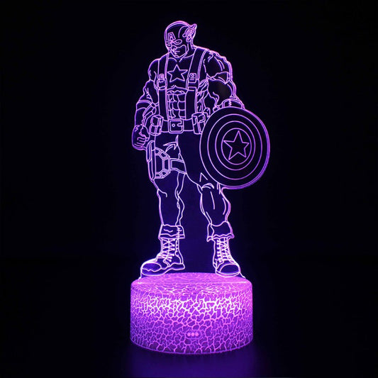 Vivolux | 3D Lampe Marvel Captain America
