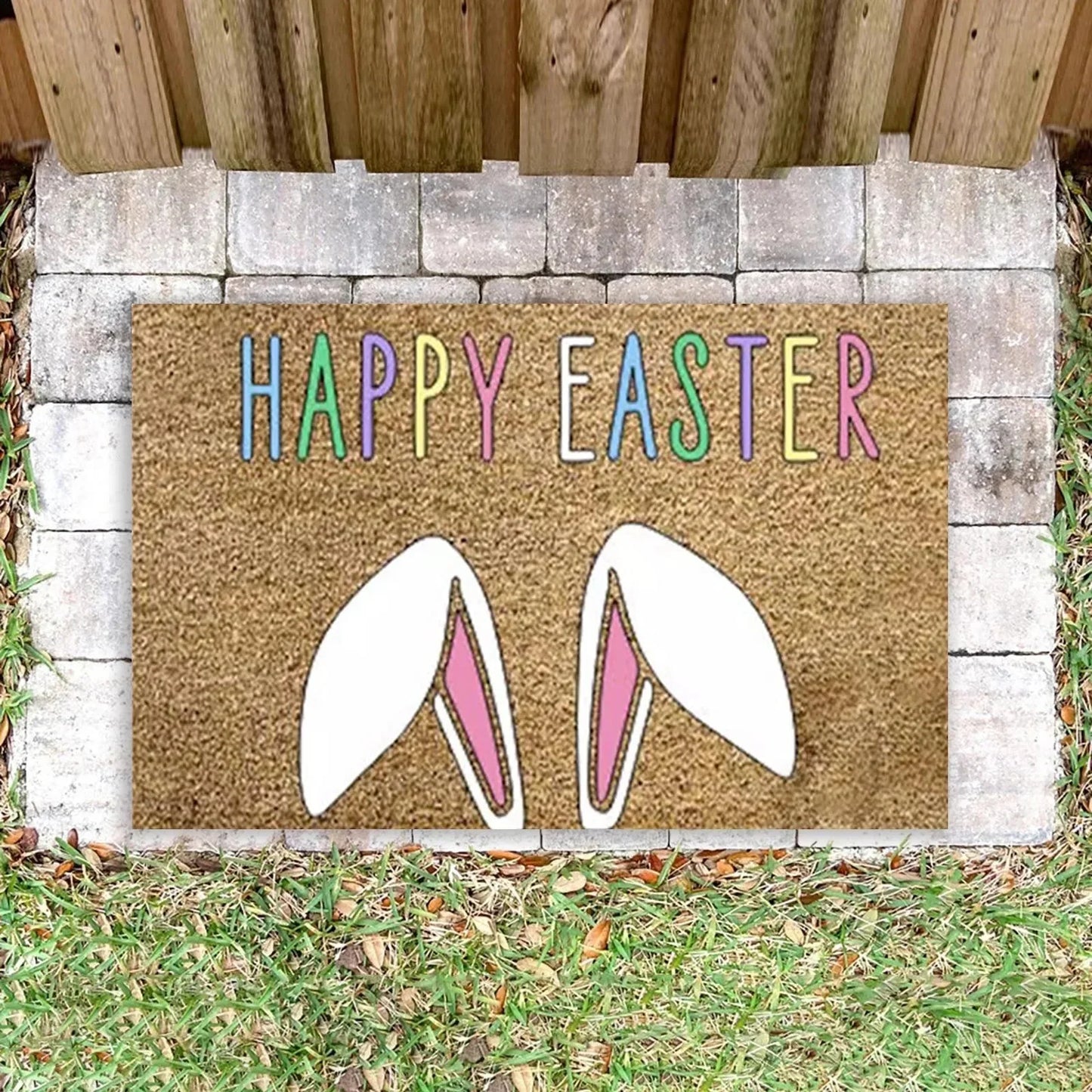 Vivolux | Cartoon Bunny Rabbit Rutschfeste Fußmatte