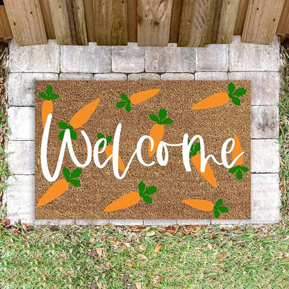 Vivolux | Cartoon Bunny Rabbit Rutschfeste Fußmatte