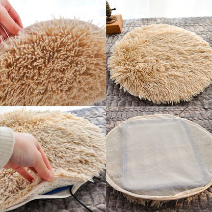 Vivolux | USB beheiztes Plüsch Katzenbett - Konstante Temperatur & Tragbares Winterkissen