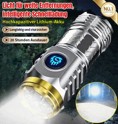 Deutsche dreiäugige Monster-Mini-Super-Power-Taschenlampe