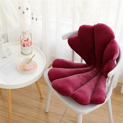 Vivolux | Chic Samt Muschel Kissen - Luxuriöses und Stilvolles Kissen für Wohnzimmer, Schlafzimmer