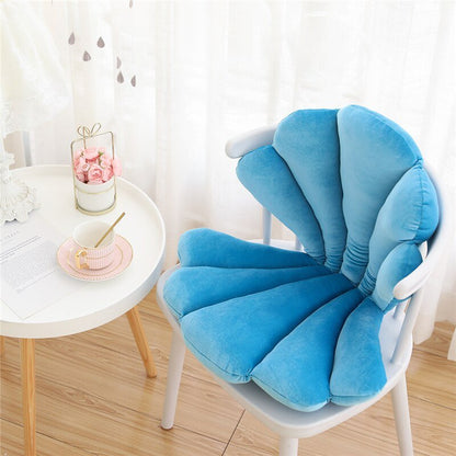 Vivolux | Chic Samt Muschel Kissen - Luxuriöses und Stilvolles Kissen für Wohnzimmer, Schlafzimmer