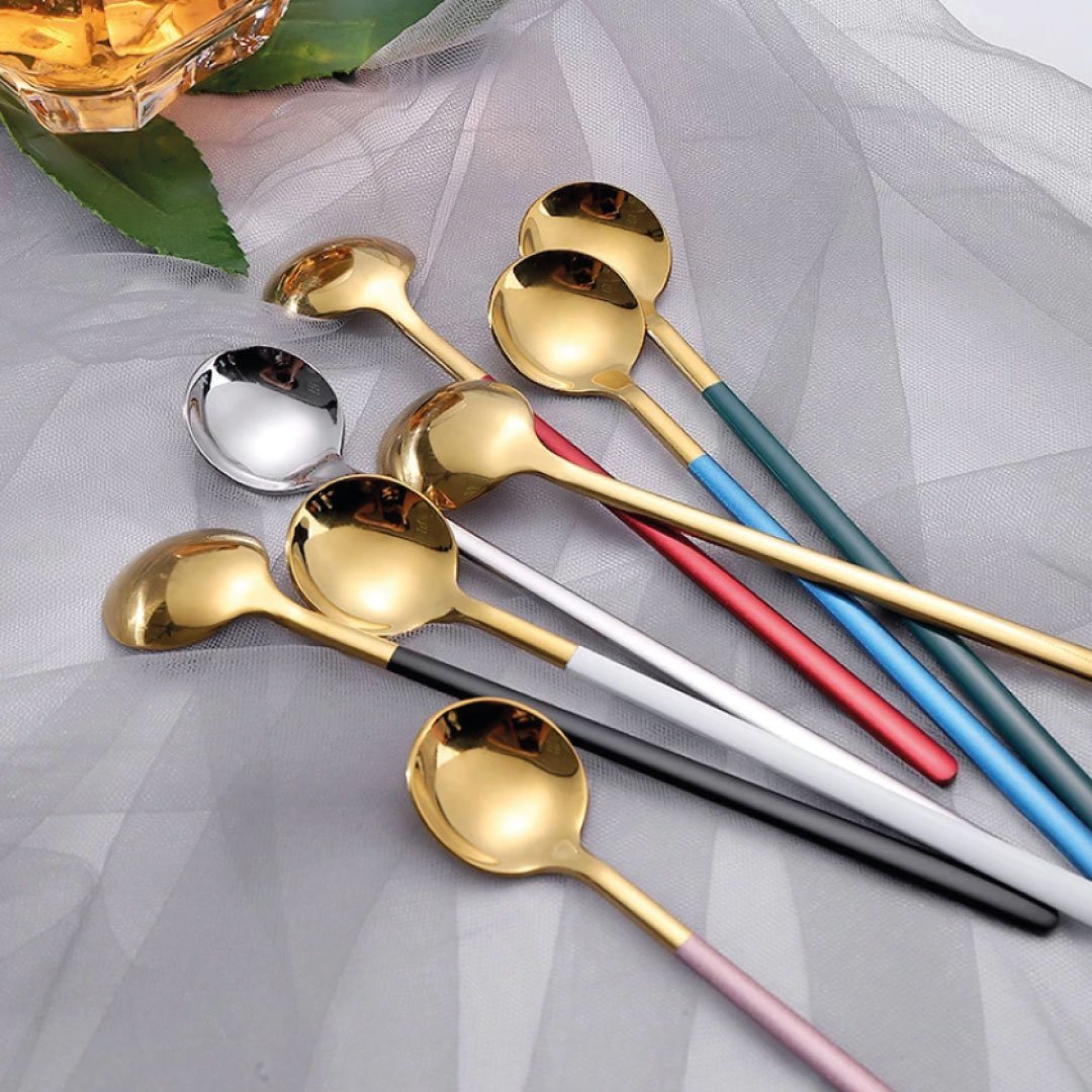 Vivolux | Trendy Espresso- & Dessertlöffelset mit 4 Stück