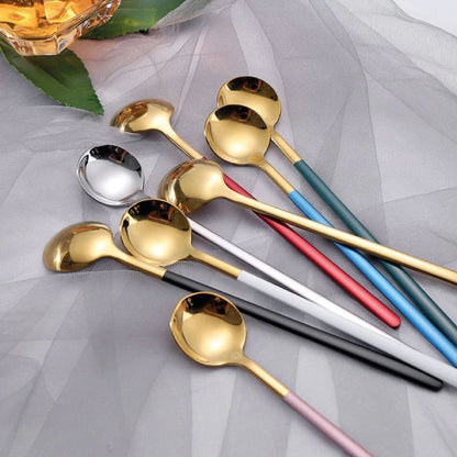 Vivolux | Trendy Espresso- & Dessertlöffelset mit 4 Stück