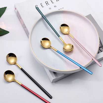 Vivolux | Trendy Espresso- & Dessertlöffelset mit 4 Stück