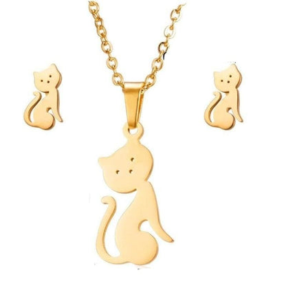 Collier Anhänger Katze Gold INFIKAT