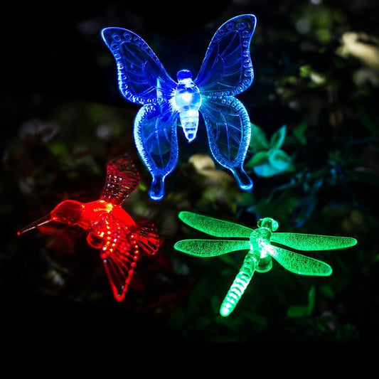 Vivolux | Solar-LED-Gartenleuchten „Bunte Fliegen“