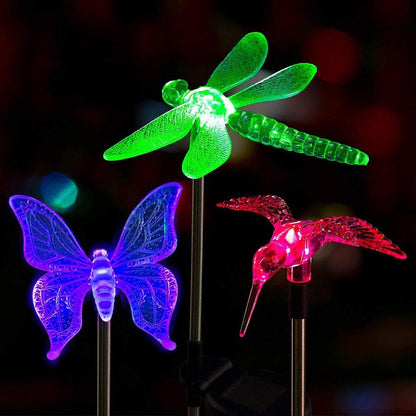 Vivolux | Solar-LED-Gartenleuchten „Bunte Fliegen“