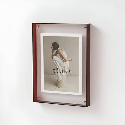 Farbiger transparenter Acryl-Bilderrahmen