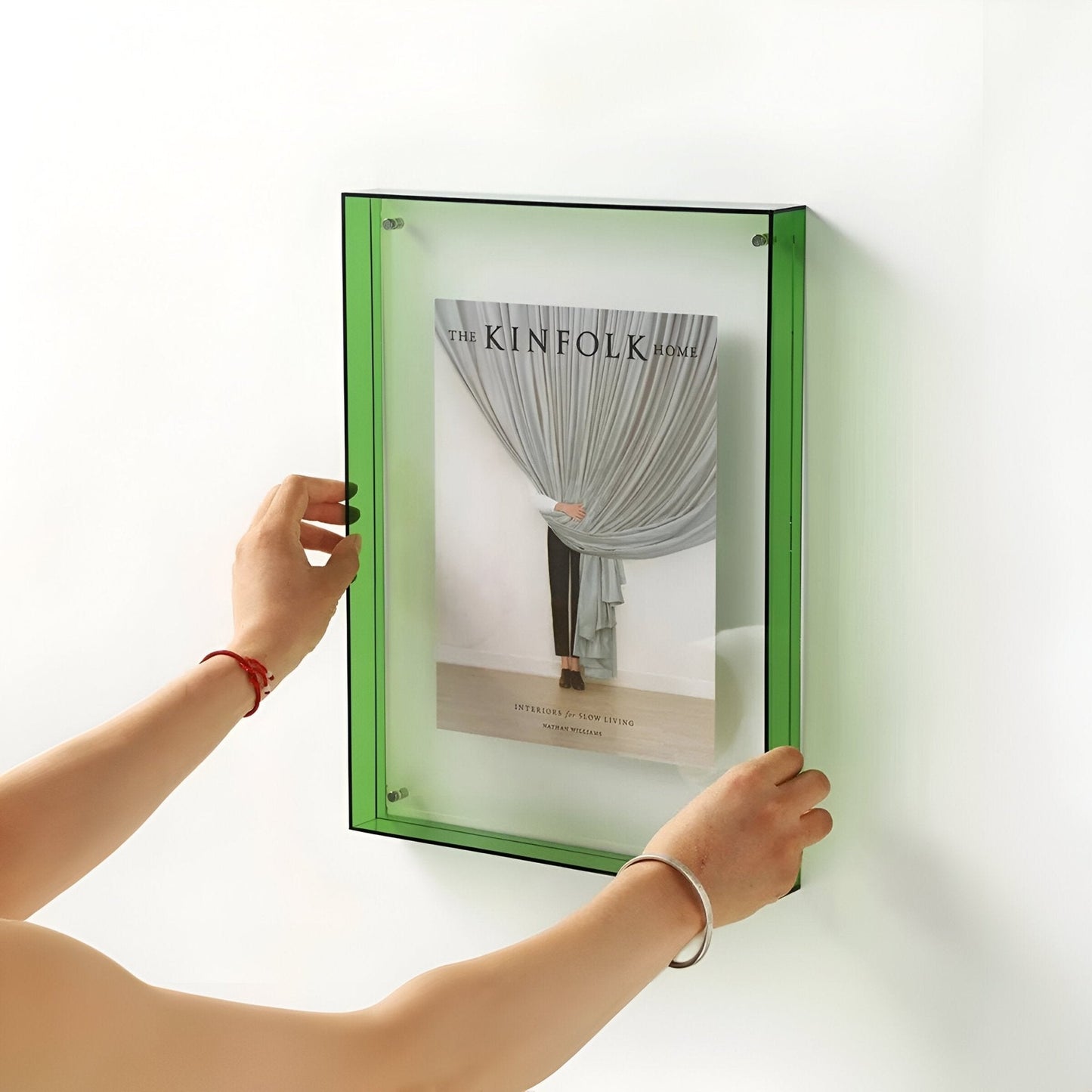 Farbiger transparenter Acryl-Bilderrahmen
