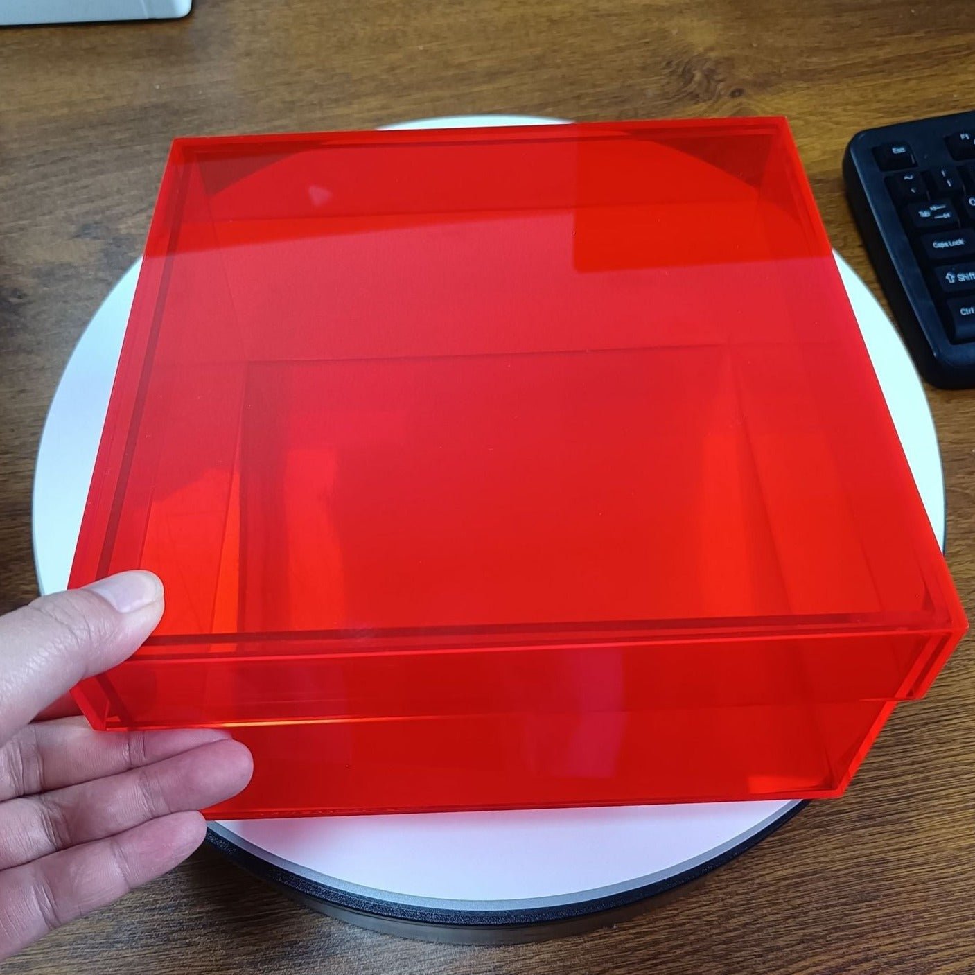 Vivolux | Bunte Acryl Aufbewahrungsorganisatorbox Mit Deckel