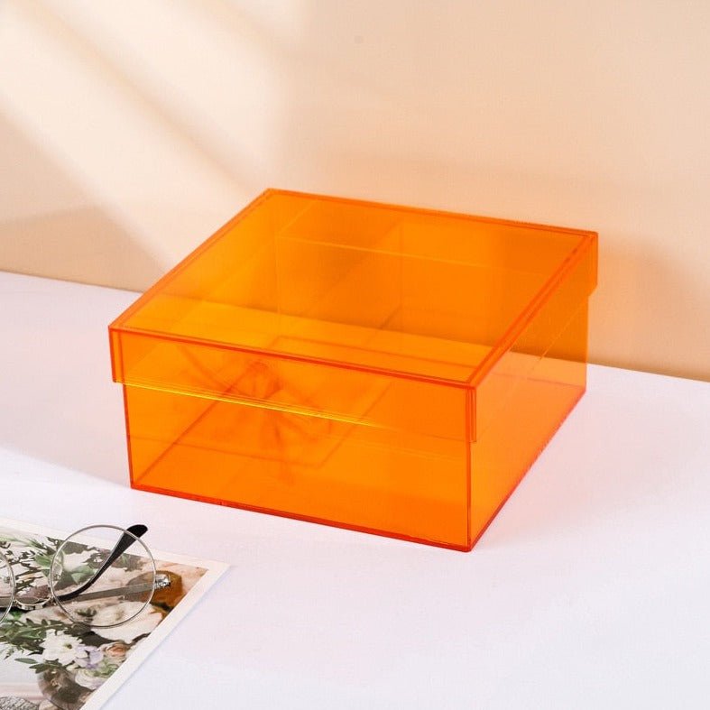 Vivolux | Bunte Acryl Aufbewahrungsorganisatorbox Mit Deckel