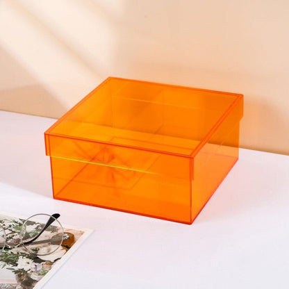 Vivolux | Bunte Acryl Aufbewahrungsorganisatorbox Mit Deckel