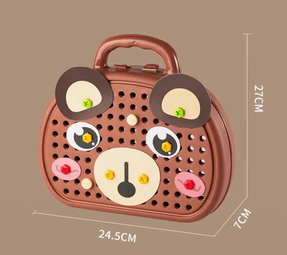 Vivolux | Konstruktionsspielzeugset mit Elektrowerkzeugkoffer