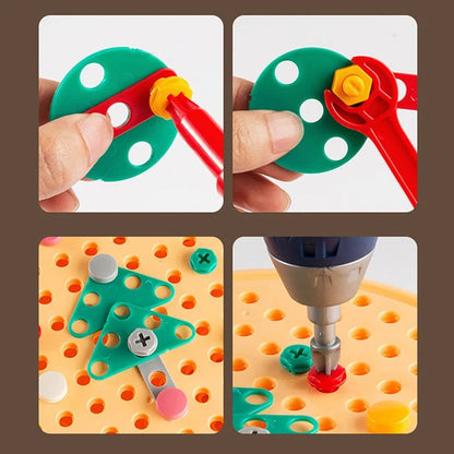 Vivolux | Konstruktionsspielzeugset mit Elektrowerkzeugkoffer