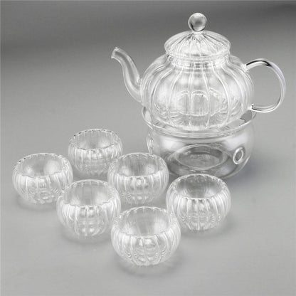 Vivolux | Kristallklar Glas Teekannen Set
