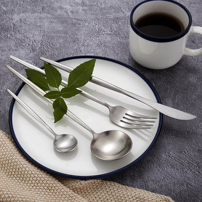 Vivolux | Modernes Silberbesteck Utensilienset