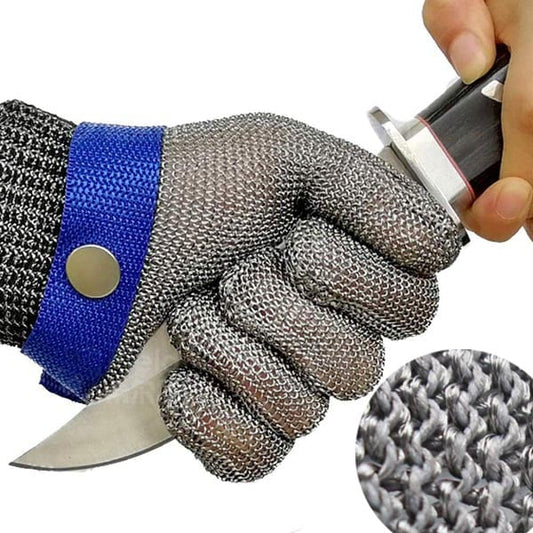 Vivolux | Lebensmittelqualität Edelstahl Mesh Metall Handschuh