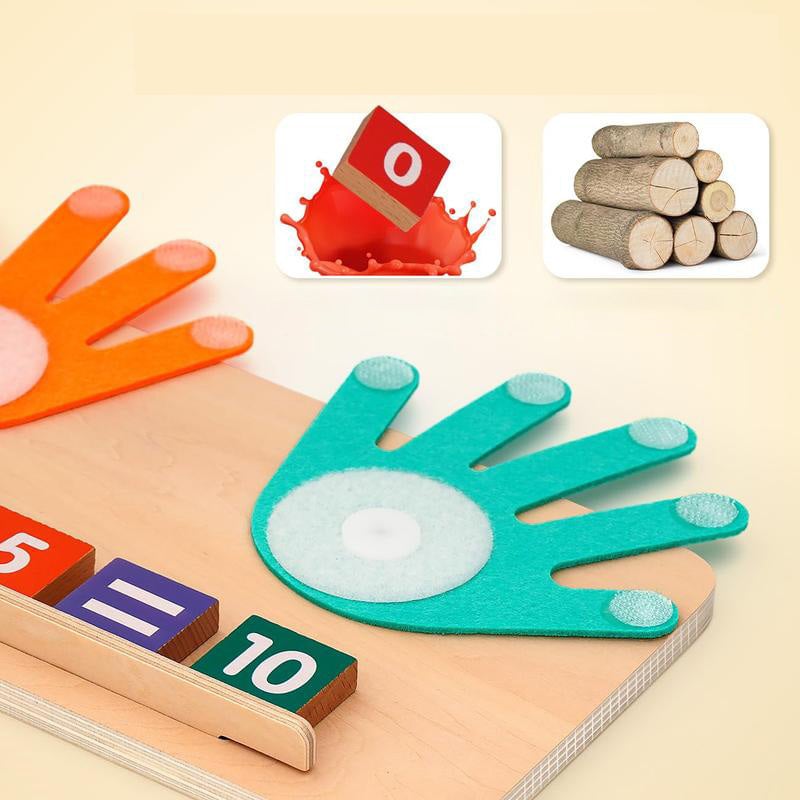 Vivolux | 1 Set Fingerzählen-Mathematik Montessori-Spielzeuge