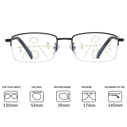 Vivolux | Titanium Progressive Fern- und Nahbereich Dual-Use Lesebrille