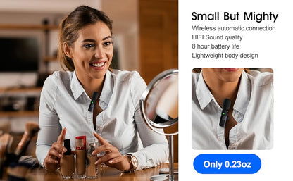 Vivolux | 2-Pack kabelloses Mikrofon für iPhone iPad